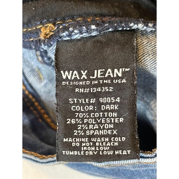 Wax Jean Womens Jegging Jeans Stretch Mid Rise Five Design Pockets Blue Size 9 - Picture 10 of 11
